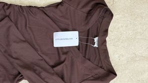 Brown Long Sleeve Top