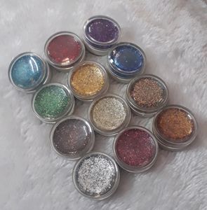 Mac Shining Eyeshadow Glitter/Shimmer Powder(12 Pc