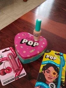 Nail Polish,Kajal, 🎁, lipbalm