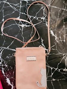 Pink Paris Tower Cat Crossbody Bag