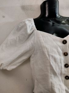 White Cropped Top ( Women)