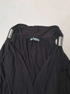 Brown Halter Dress With Unique Sleeve Adjuster
