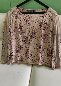 M&S Lace Sleeves Top