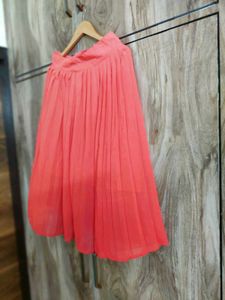 Rust Colour Skirt Size-28-30