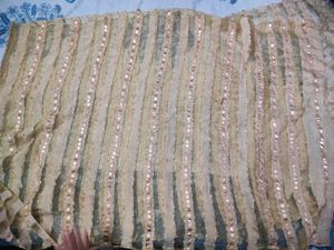 Beautiful Golden Dupatta For Women.