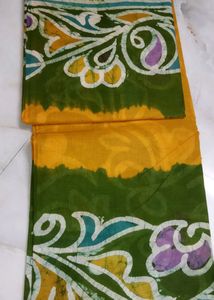 Pure Cotton Batick Saree