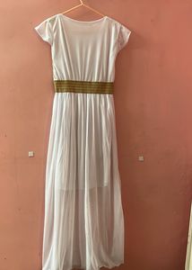 White &amp; Gold Dress