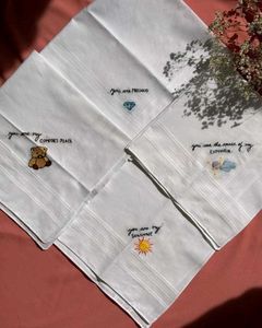 Customise hanky name mention Embroidery