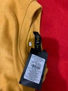 Mustard Long Sleeve wool top