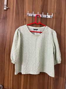 Floral Puff Sleeve Top