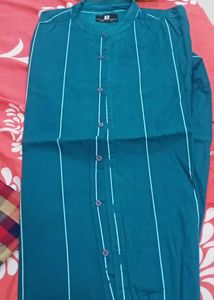 Stylish Green Striped Shirt
