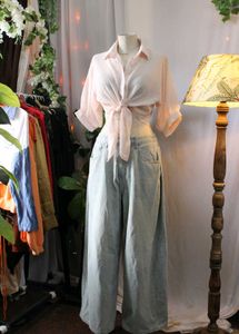 Pink Tie-Front Top