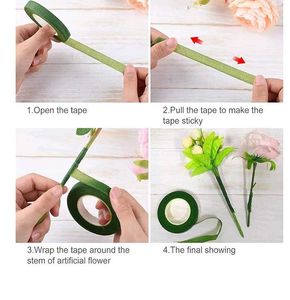 ribbon, bouquet sticks and floral tape
