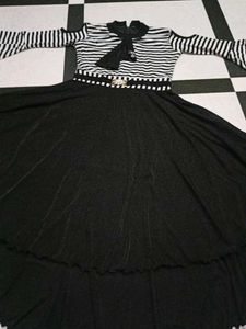 Striped Cold Shoulder Dress
