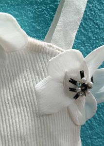 Floral Embellished Knit Top