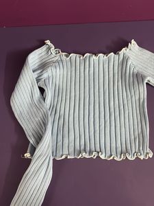 Ribbed Knit Off-Shoulder Top