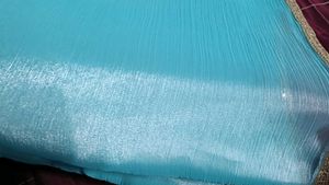 Aqua Blue Saree