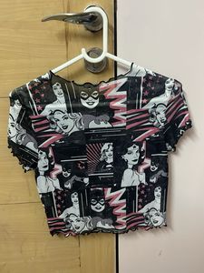 Wonder Woman Crop Top stretchable
