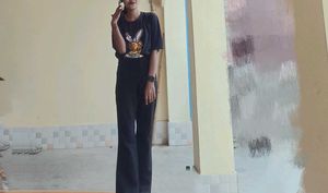 Oversized Full Dark Black T Shirt