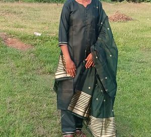 Green Kurti  Dupatta Set
