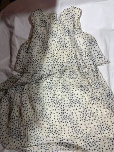 Heart Print Chiffon Dress