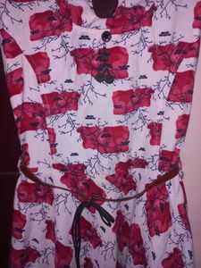 White And Pink Frock