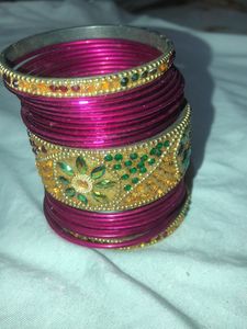 Bangle’s (set)Dark  Pink Colour &amp; Red Colou