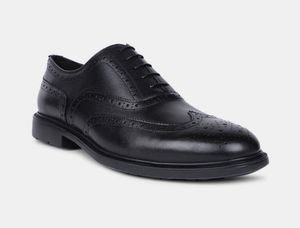 Hush Puppies Black Leather Oxfords