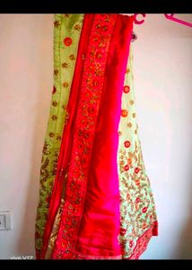 Brand New Semi Stitched Kundan Work Lahenga Choli