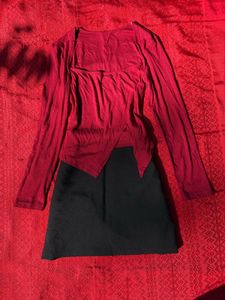 Red &amp; Black co-ord set