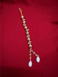 Beaded Seashell Phone charm Keychain