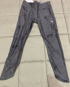 Puma Graphic Print Women Black Tights