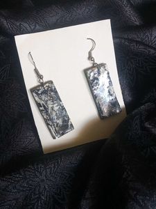 Abstract Rectangle Drop Earrings