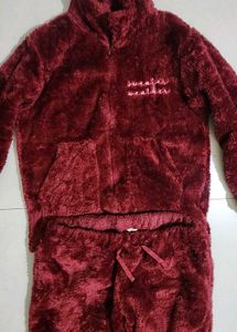 Zivame Winters Love Fur Night Suit