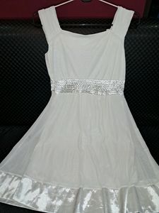Girls White Fancy Dress