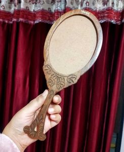 Wooden Hand Mirror Frame