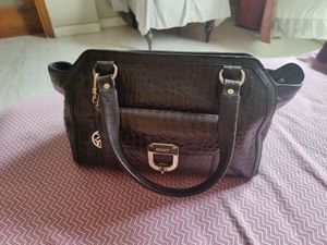Original DKNY Crocodile Skin Bag In Chocolate Brow