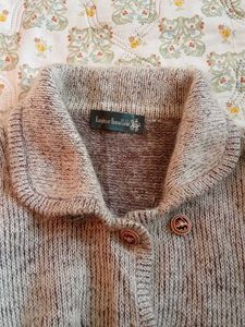 Wool Blend Knit Cardigan