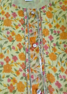 Kota Doria Short Kurta (Size 44)