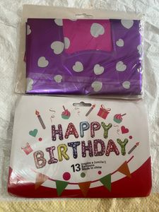 Happy Birthday Decoratn Foil Alphabet