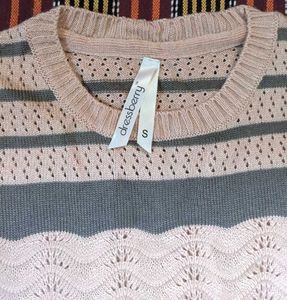High Low Style Light Sweater