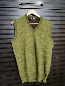 Monte Carlo Men Green V-neck Pure wool Sweater