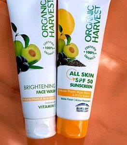 Organic Harvest Face Wash & Sunscreen