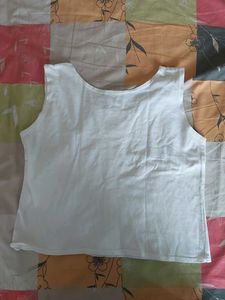 White Sleeveless Top