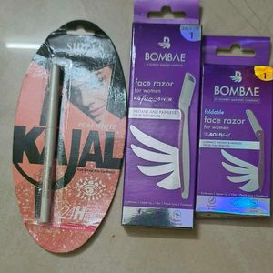 Kajal & Face Razors Combo Pack