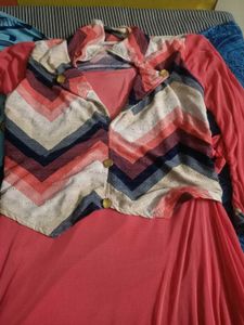 Pink Dress with Jacket