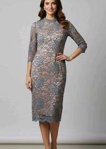 Elegant Lace Midi Dress