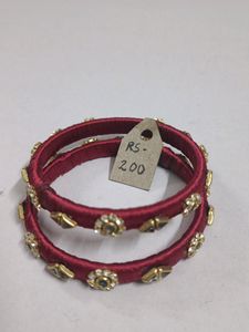 10% Off!! Exquisite Handmade Silk Thread Bangles