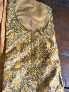 Gold Embroidered Salwar Kameez