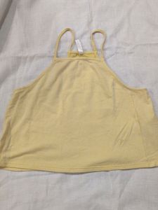 Yellow Halter Neck Top